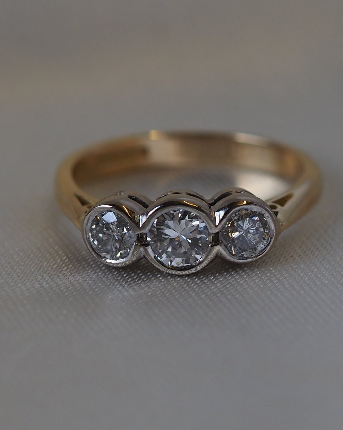 Ogden of Harrogate Jewellery Three-Stone 0.90ct Diamond Ring in 18ct Yellow Gold *POA*