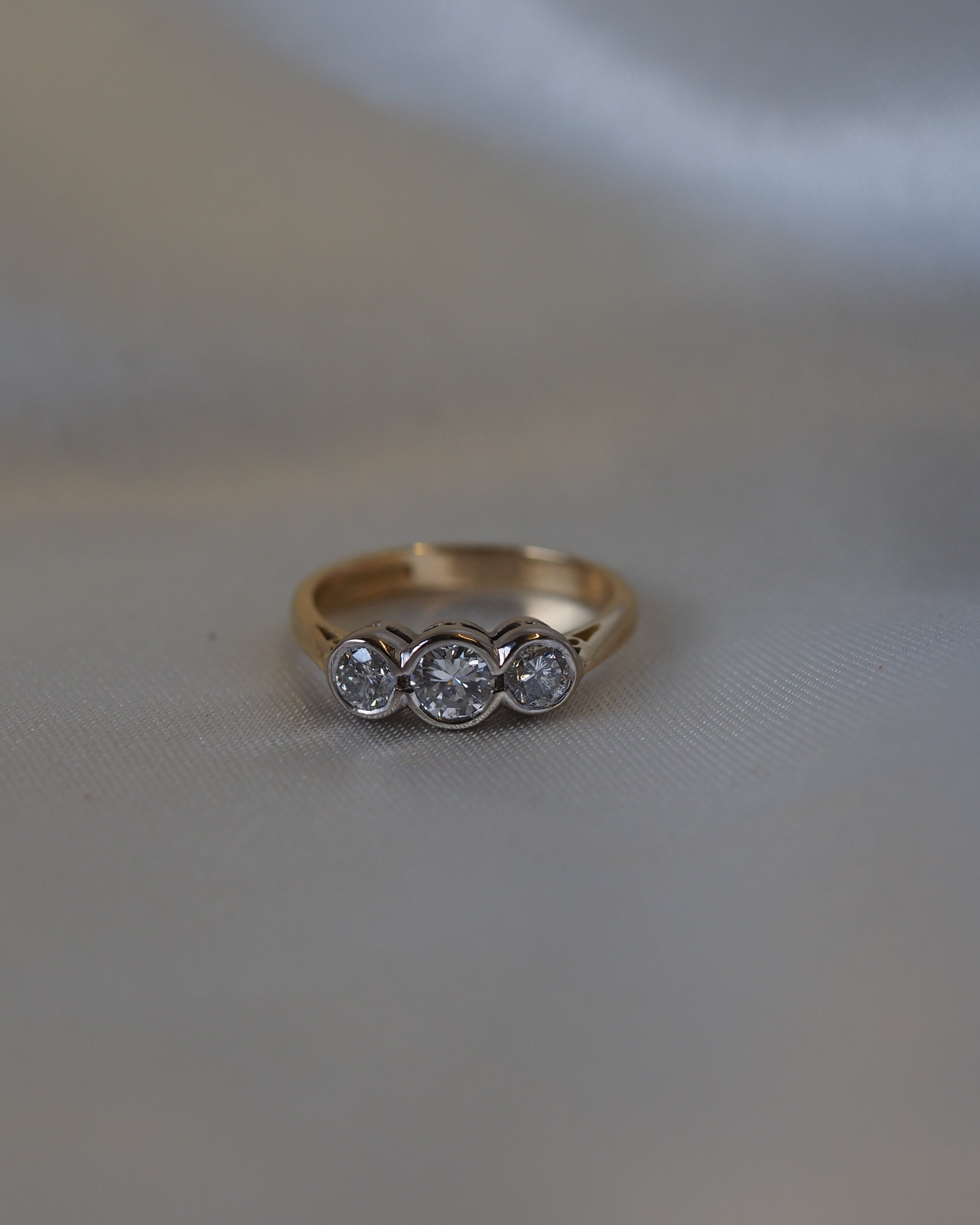 Ogden of Harrogate Jewellery Three-Stone 0.90ct Diamond Ring in 18ct Yellow Gold *POA*