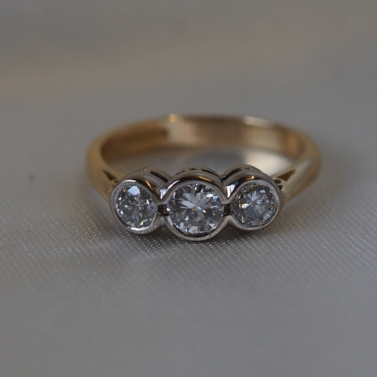 Ogden of Harrogate Jewellery Three-Stone 0.90ct Diamond Ring in 18ct Yellow Gold *POA*