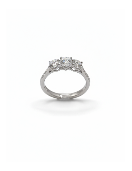 Ogden of Harrogate Jewellery Three Stone Diamond Ring in Platinum
