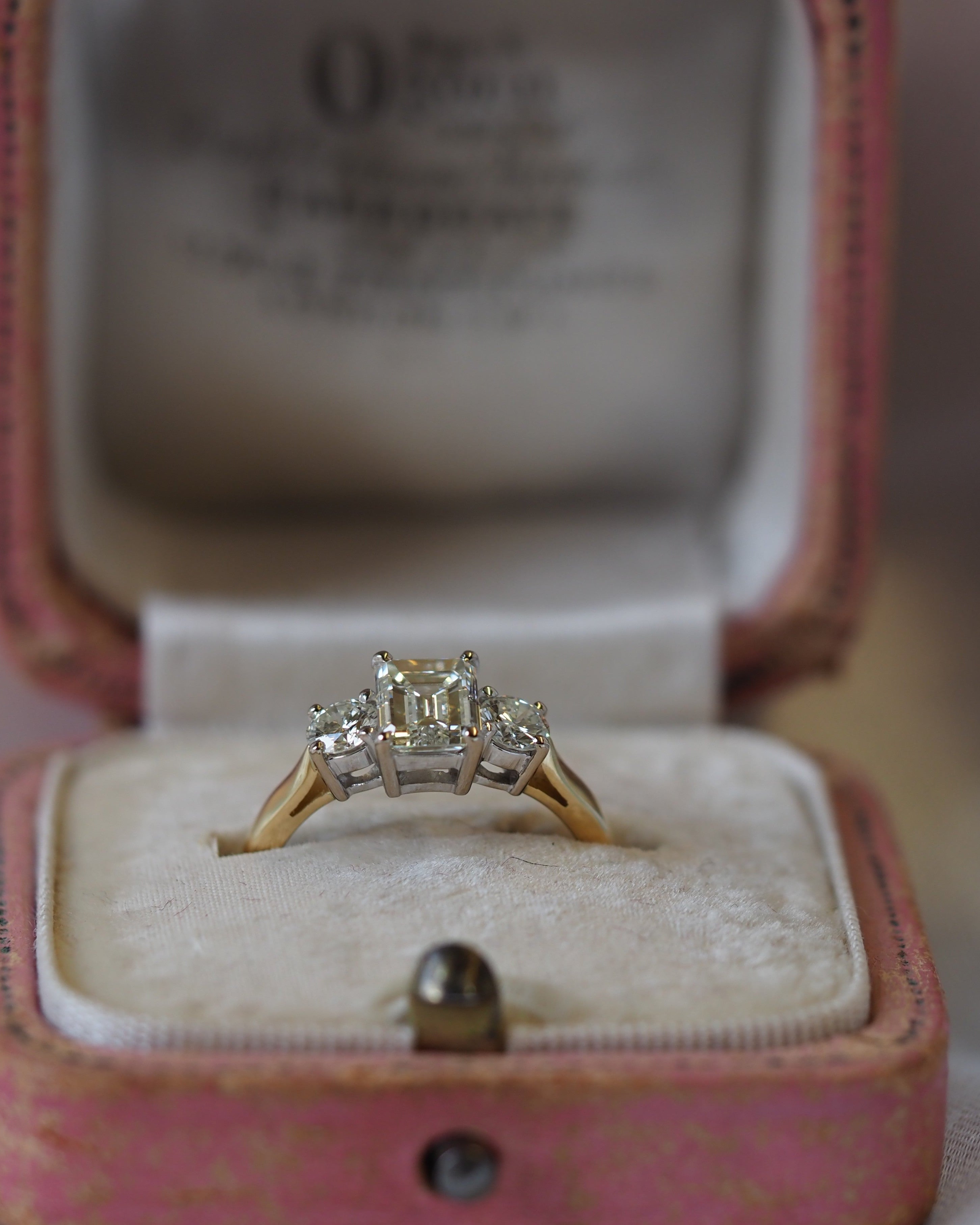 Ogden of Harrogate Jewellery Three-Stone Emerald-Cut Diamond Ring in 18ct Yellow Gold *POA*