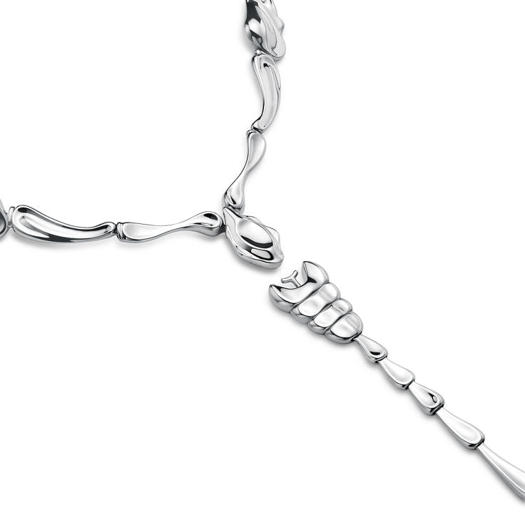 Ogden of Harrogate Jewellery Tiffany Scorpion Necklace in Sterling Silver