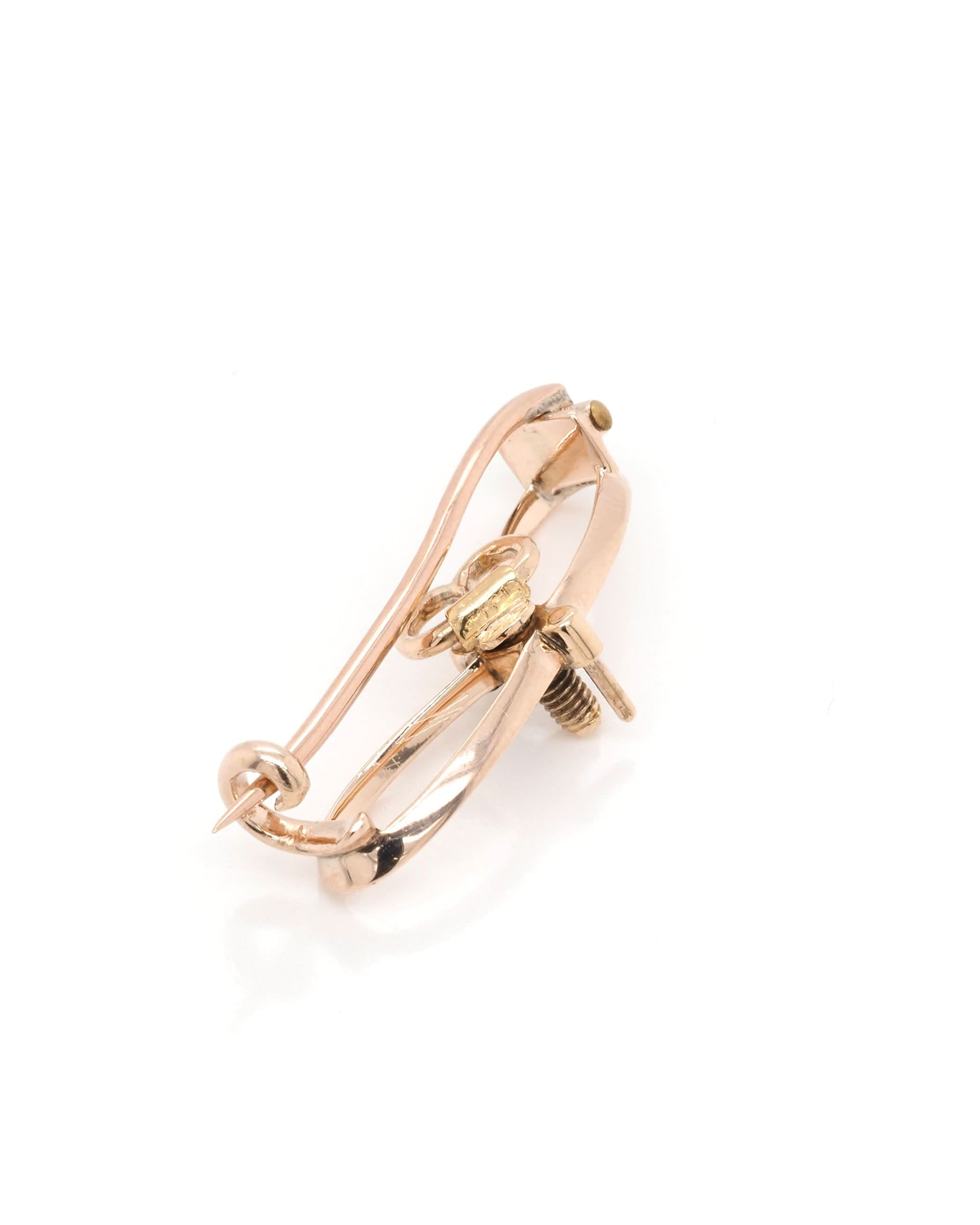 Ogden of Harrogate Jewellery Victorian Gold and Silver Diamond-Set Brooch with Fitted Box