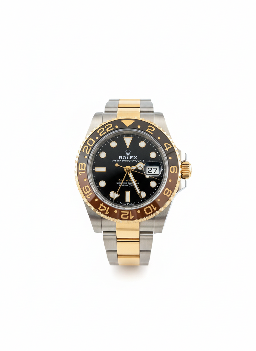 Ogden of Harrogate Luxury Watch Rolex GMT-Master II 'Root Beer' Bi-Colour, 2003