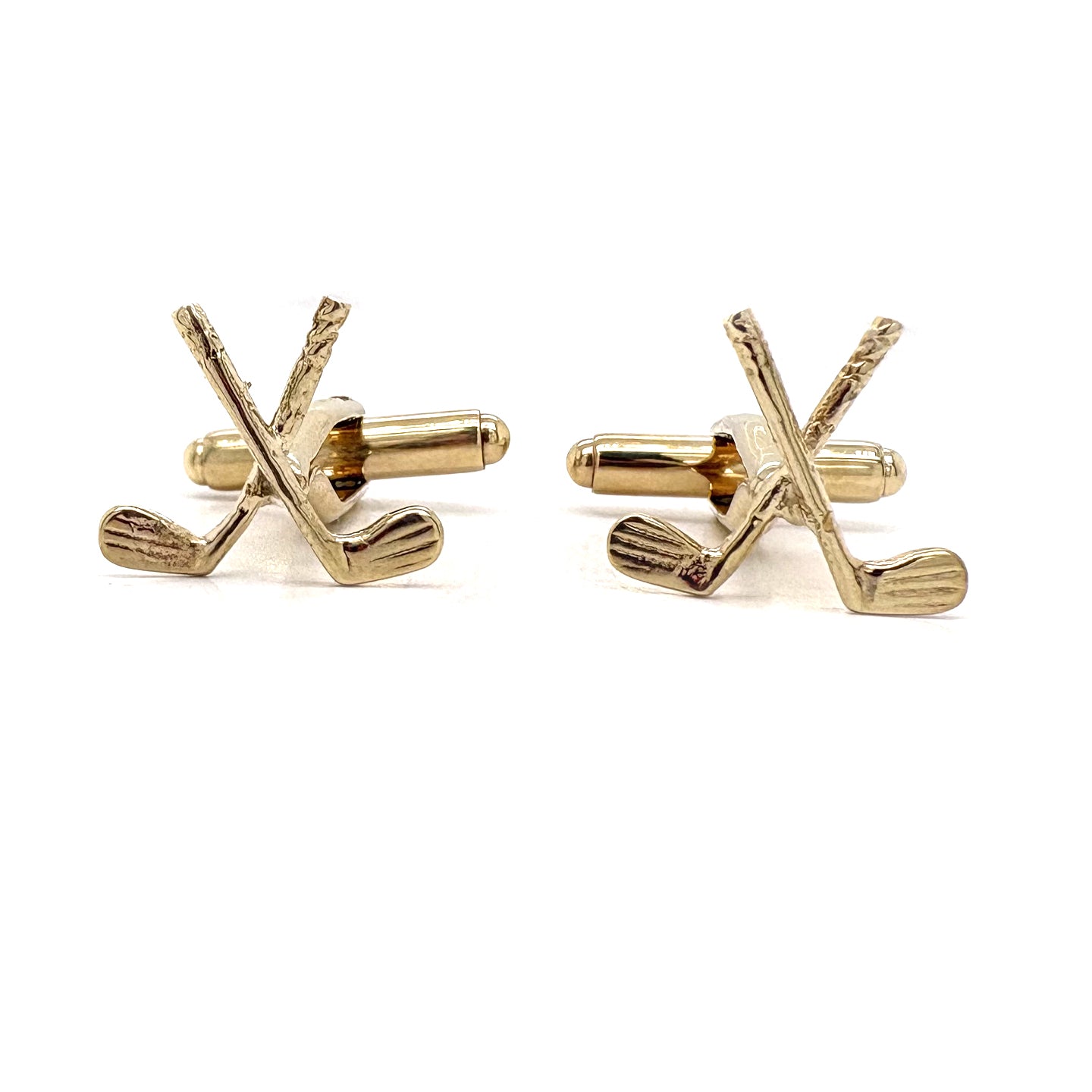 Ogden Of Harrogate Mens Accessories A Pair of Gold Club Cufflinks