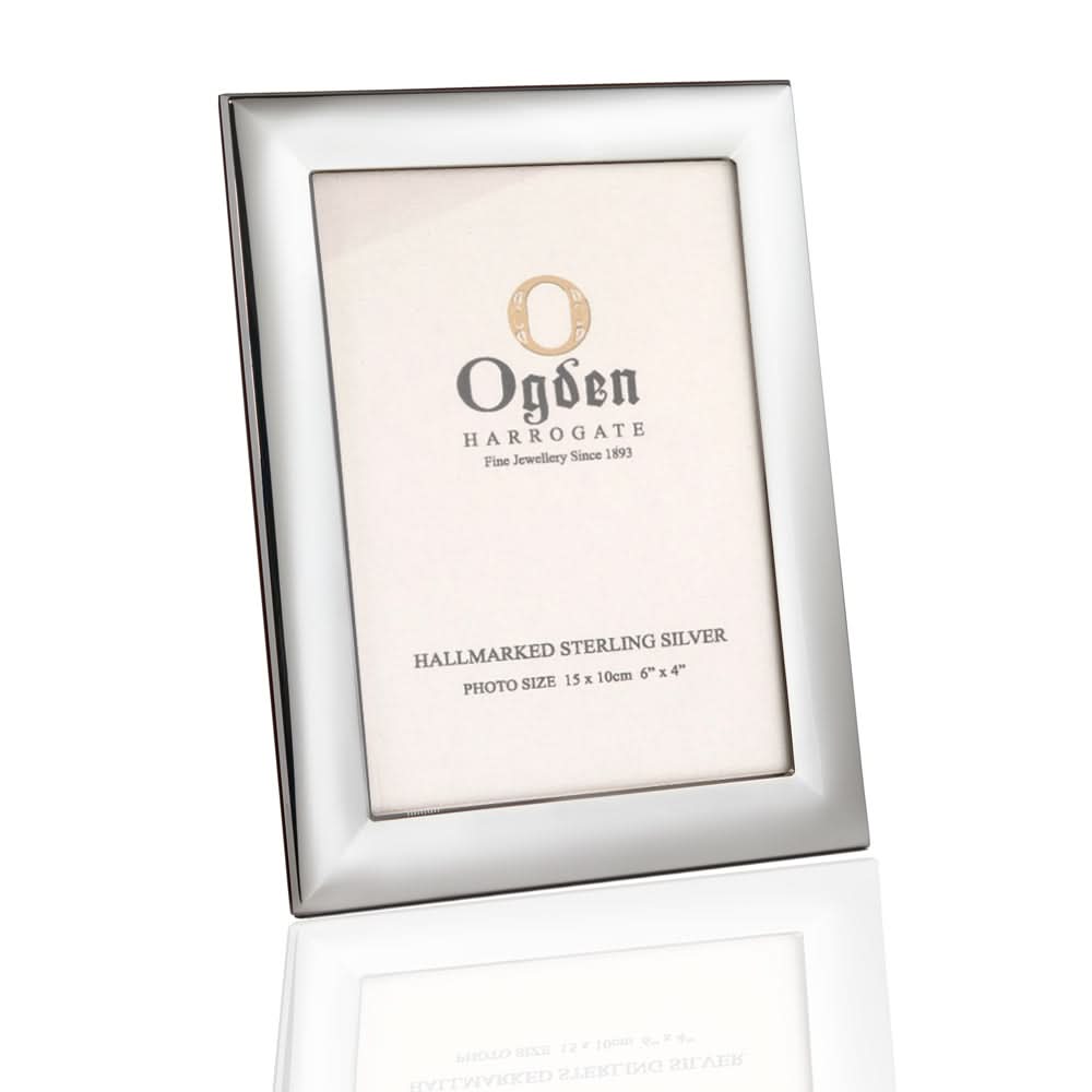 Ogden of Harrogate Picture Frame Silver Photograph Frame - Ripon Convex Style, Various Sizes