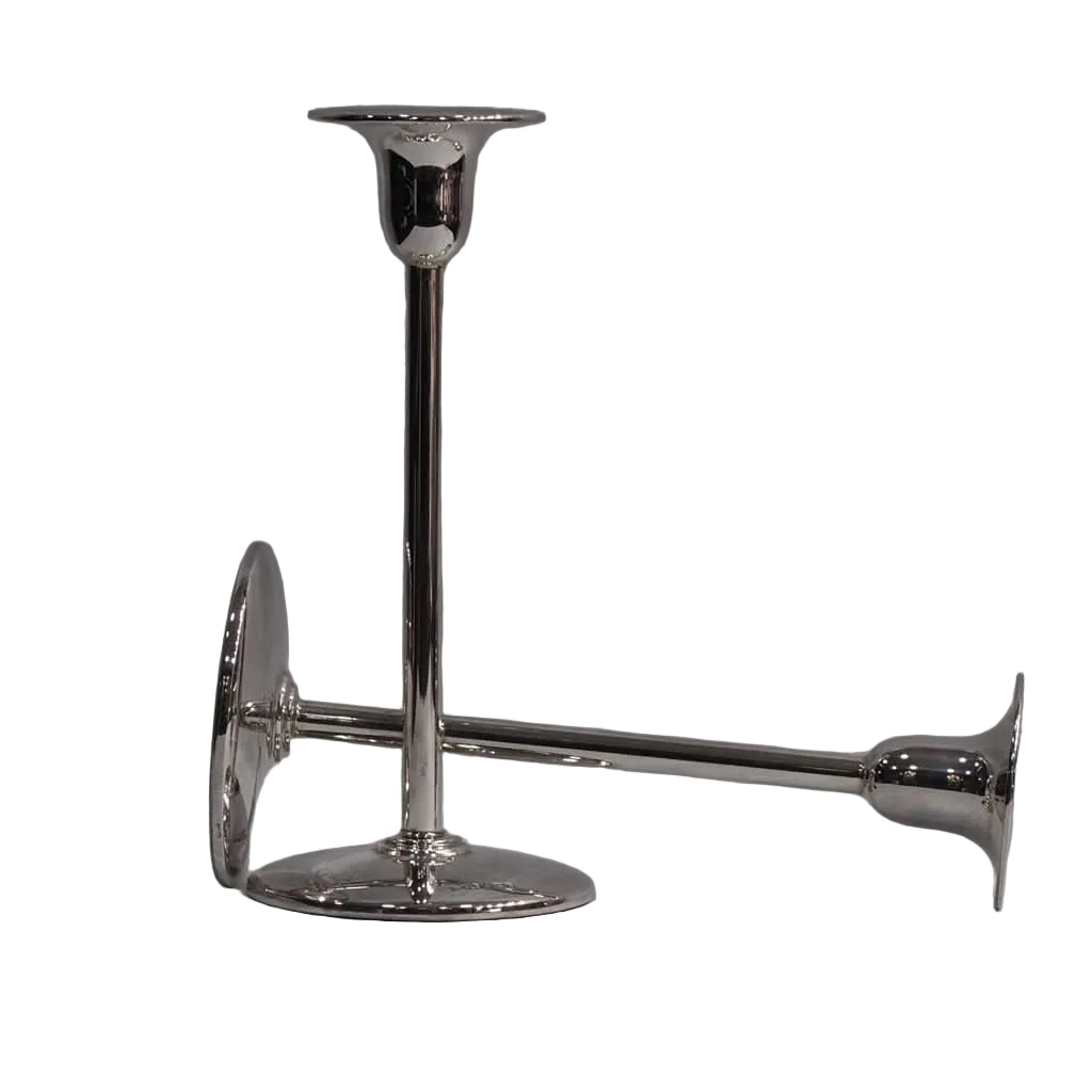 Ogden of Harrogate Silverware Homewares Gifts Pair of Sterling Silver 'Liberty' Candlesticks