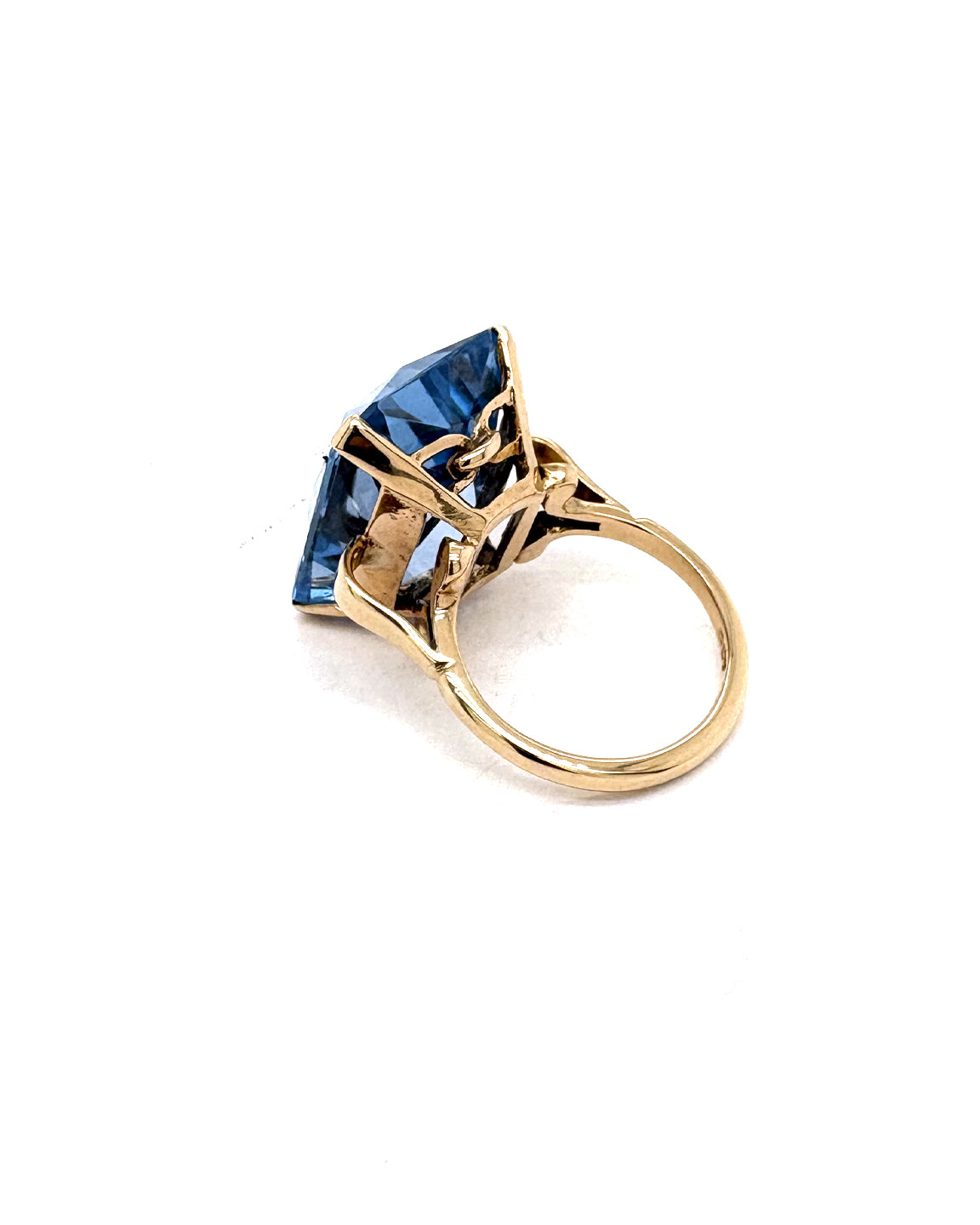 Ogden Of Harrogate Vintage Jewellery A Topaz 9ct Gold Cocktail Ring