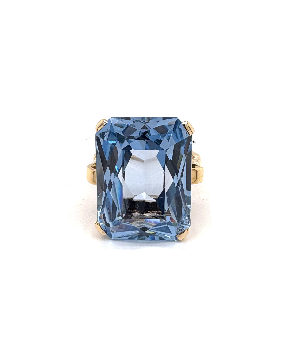 Ogden Of Harrogate Vintage Jewellery A Topaz 9ct Gold Cocktail Ring