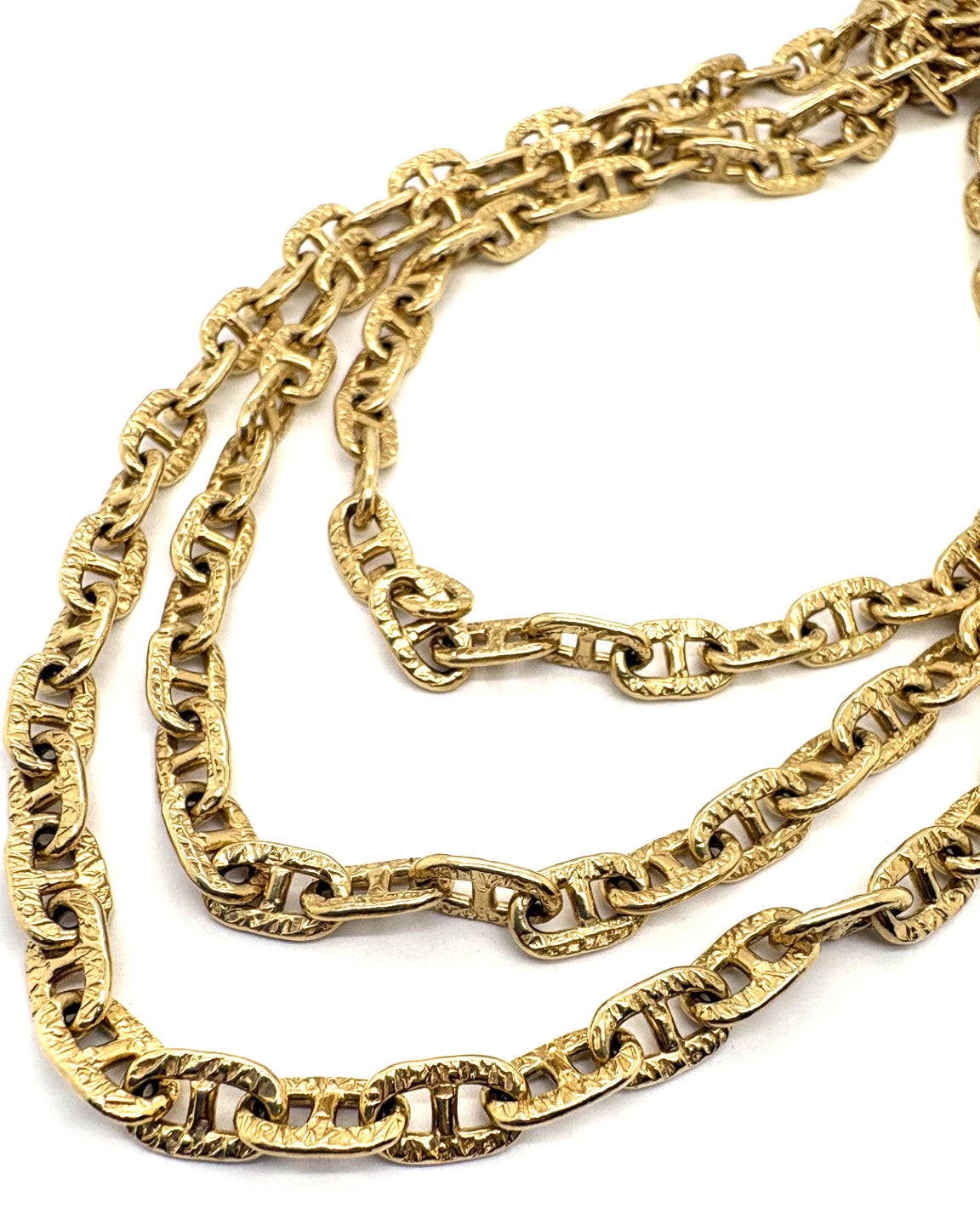 Ogden Of Harrogate Vintage Jewellery A Yellow Gold Fancy Link Chain