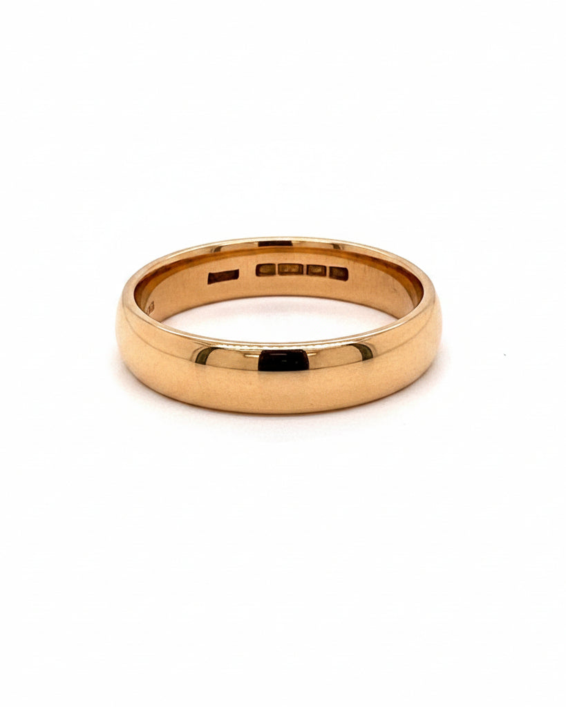 Ogden Of Harrogate Vintage Jewellery An Antique 22ct Rose Gold Wedding Band