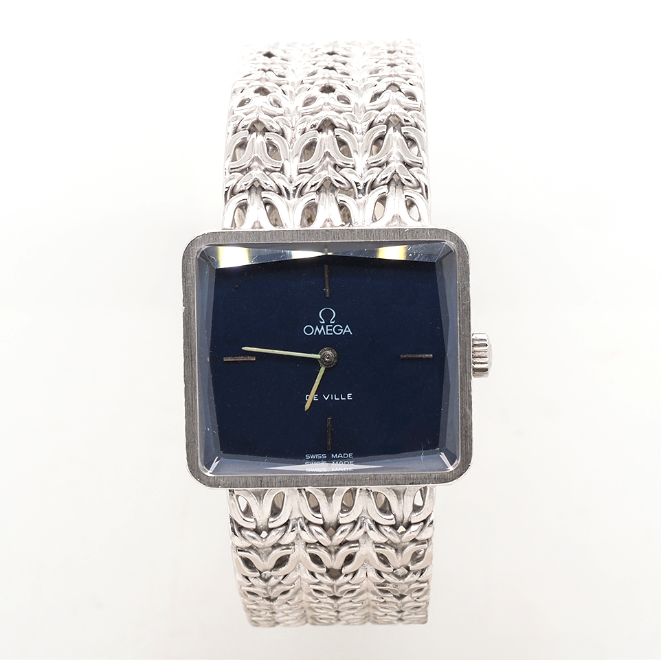 Ogden Vintage Watches Luxury Watch 18ct White Gold Omega De Ville Watch