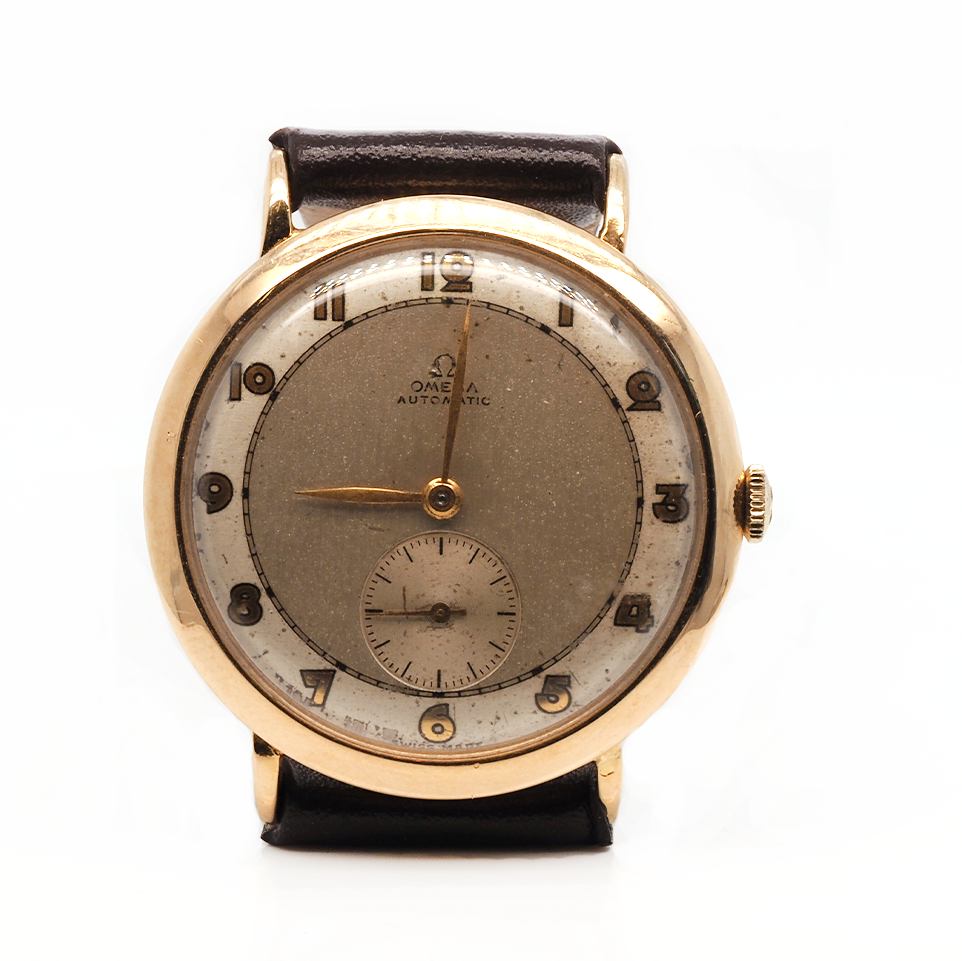 Ogden Vintage Watches Luxury Watch 18ct Yellow Gold Omega Automatic Watch (Hallmarked London 1956)