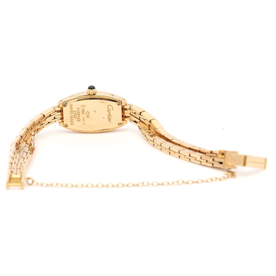 Ogden Vintage Watches Luxury Watch Cartier Mini Tonneau Watch – 18ct Yellow Gold