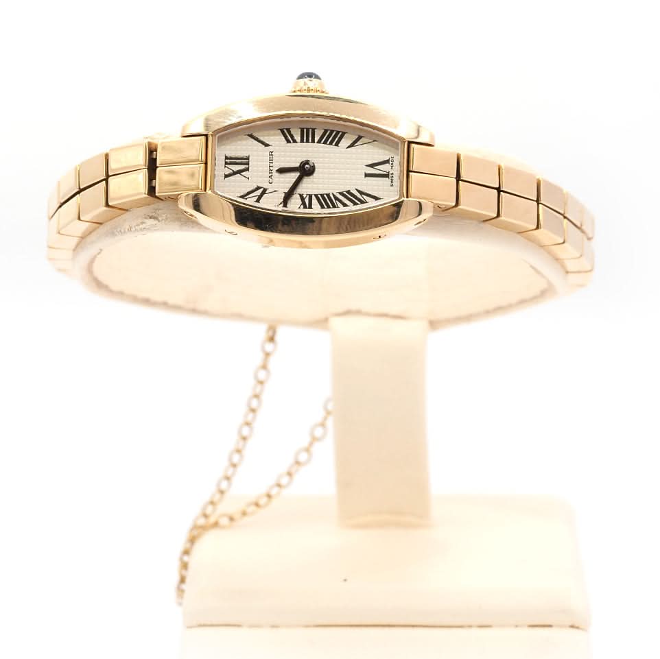 Ogden Vintage Watches Luxury Watch Cartier Mini Tonneau Watch – 18ct Yellow Gold