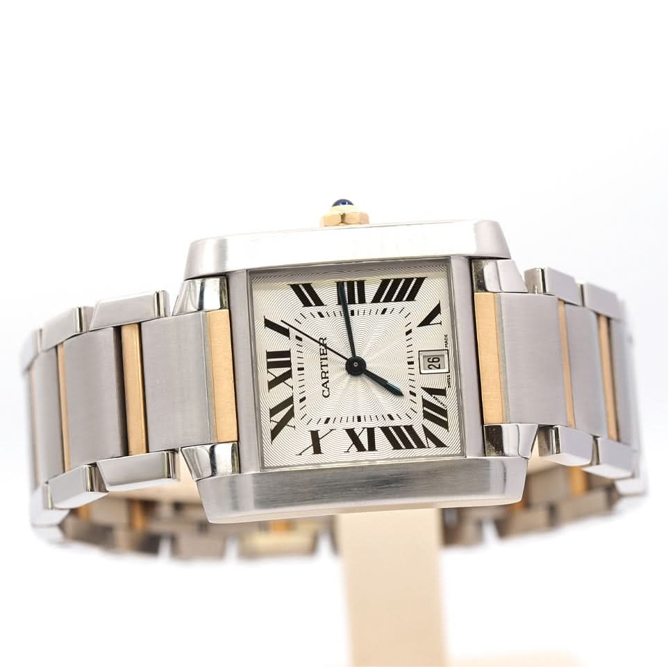 Ogden Vintage Watches Luxury Watch Cartier Tank Française Automatic Watch – Steel & Gold