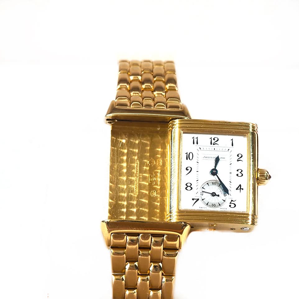 Ogden Vintage Watches Ogden Vintage Watch 18ct Yellow Gold Jaeger-LeCoultre Reverso Duetto Ladies Watch (Ref. 256.1.75) – 2003