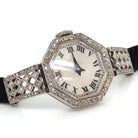 Ogden Vintage Watches Ogden Vintage Watch Art Deco Platinum Quartz Cocktail Watch, c.1920