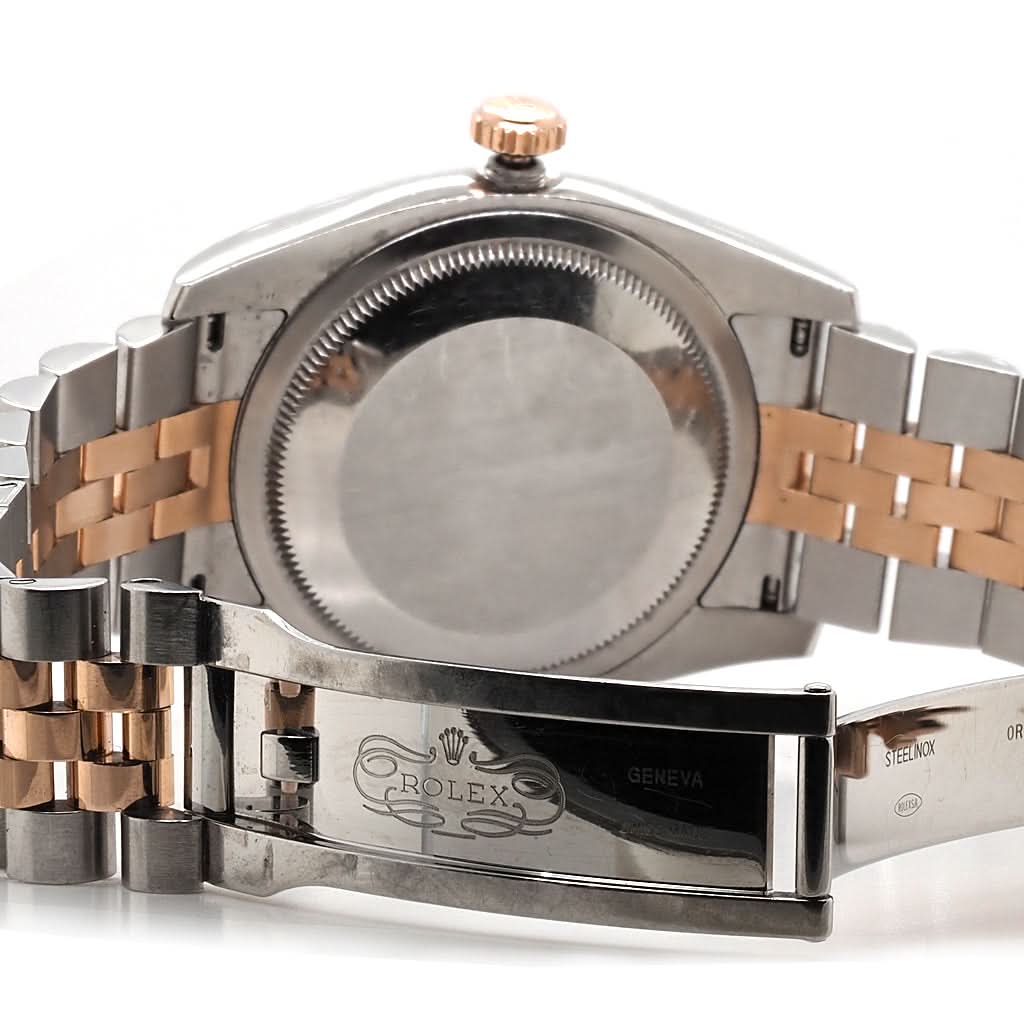 Ogden Vintage Watches Ogden Vintage Watch Rolex Datejust 36mm Rose Gold and Steel