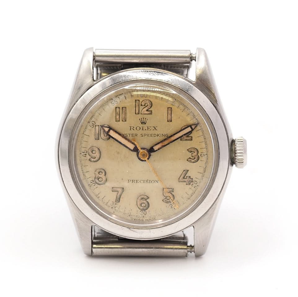 Ogden Vintage Watches Ogden Vintage Watch Rolex Precision Manual Wind Watch – Stainless Steel, Mid-Size, Original Bracelet (1936)