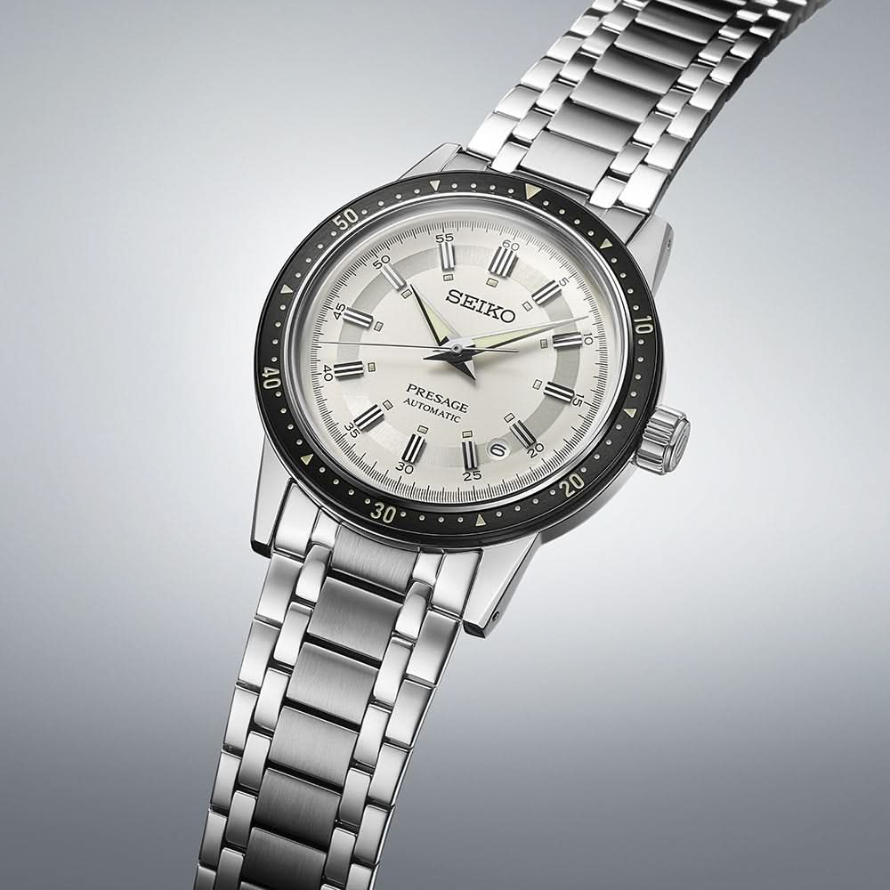 Seiko Luxury Watch Presage Style 60s - Crown Chronograph 6th Decade 60th Anniversary Limited Edition SRPK61J1