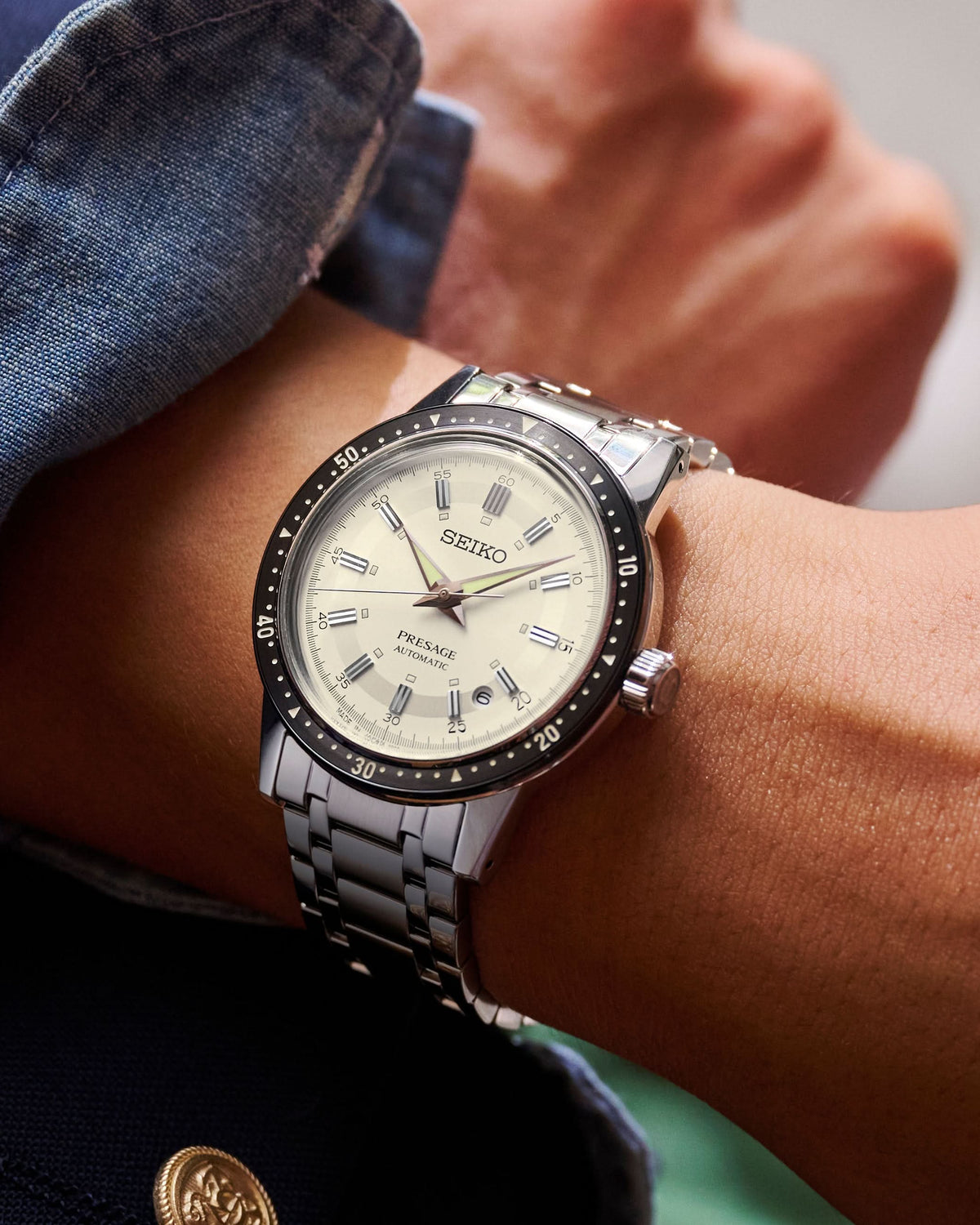 Seiko Luxury Watch Presage Style 60s - Crown Chronograph 6th Decade 60th Anniversary Limited Edition SRPK61J1