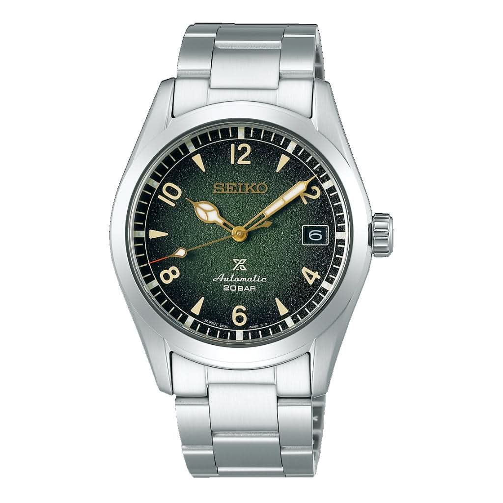 Seiko Luxury Watch Prospex Alpinist Green Automatic Watch SPB155J1