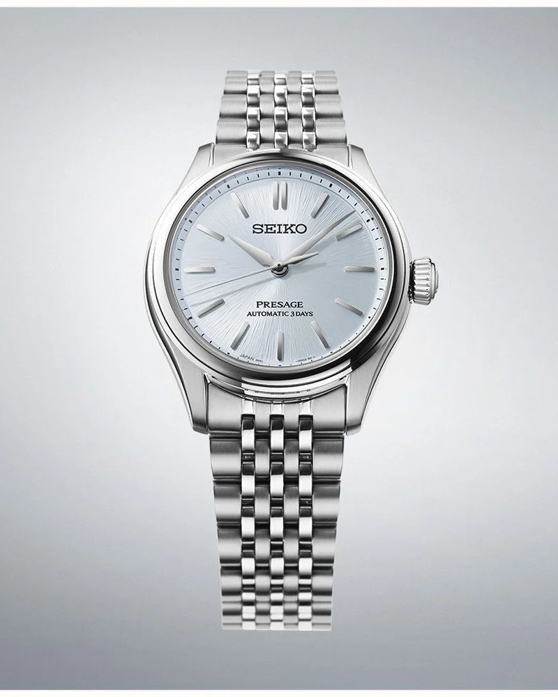 Seiko Luxury Watch Seiko Presage Aijiro Steel Automatic Watch – Pale Blue Dial