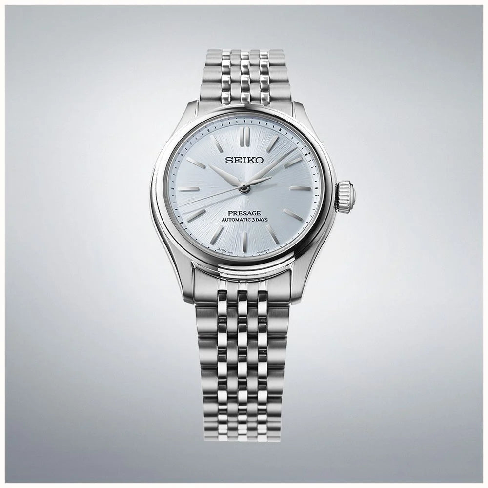 Seiko Luxury Watch Seiko Presage Aijiro Steel Automatic Watch – Pale Blue Dial