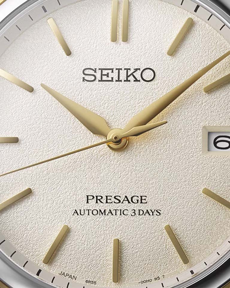 Seiko Luxury Watch Seiko Presage Classic Automatic Steel Watch – Cream Silk Dial | 40mm