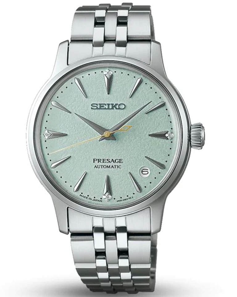 Seiko Luxury Watch Seiko Presage "Frozen Mojito" Cocktail Time Automatic Watch