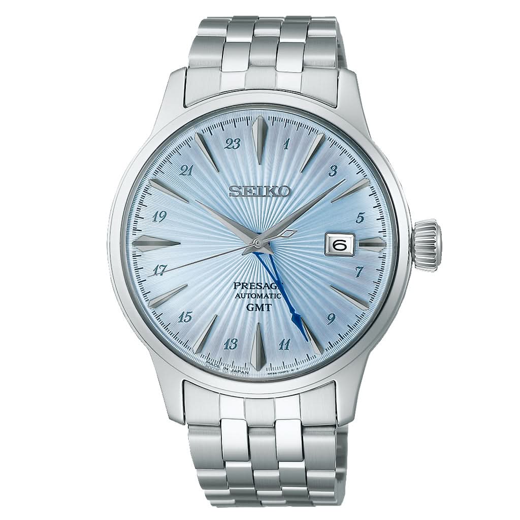 Seiko Luxury Watch SEIKO Presage ‘Skydiving’ Cocktail Time GMT