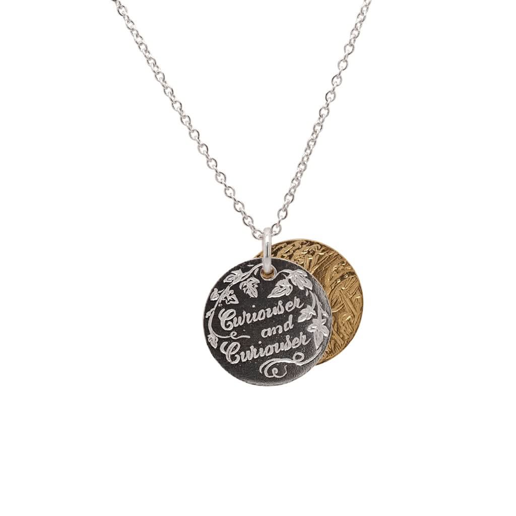 Alex Monroe Jewellery Alex Monroe Gold Plated and Silver 'Curiouser' Necklace