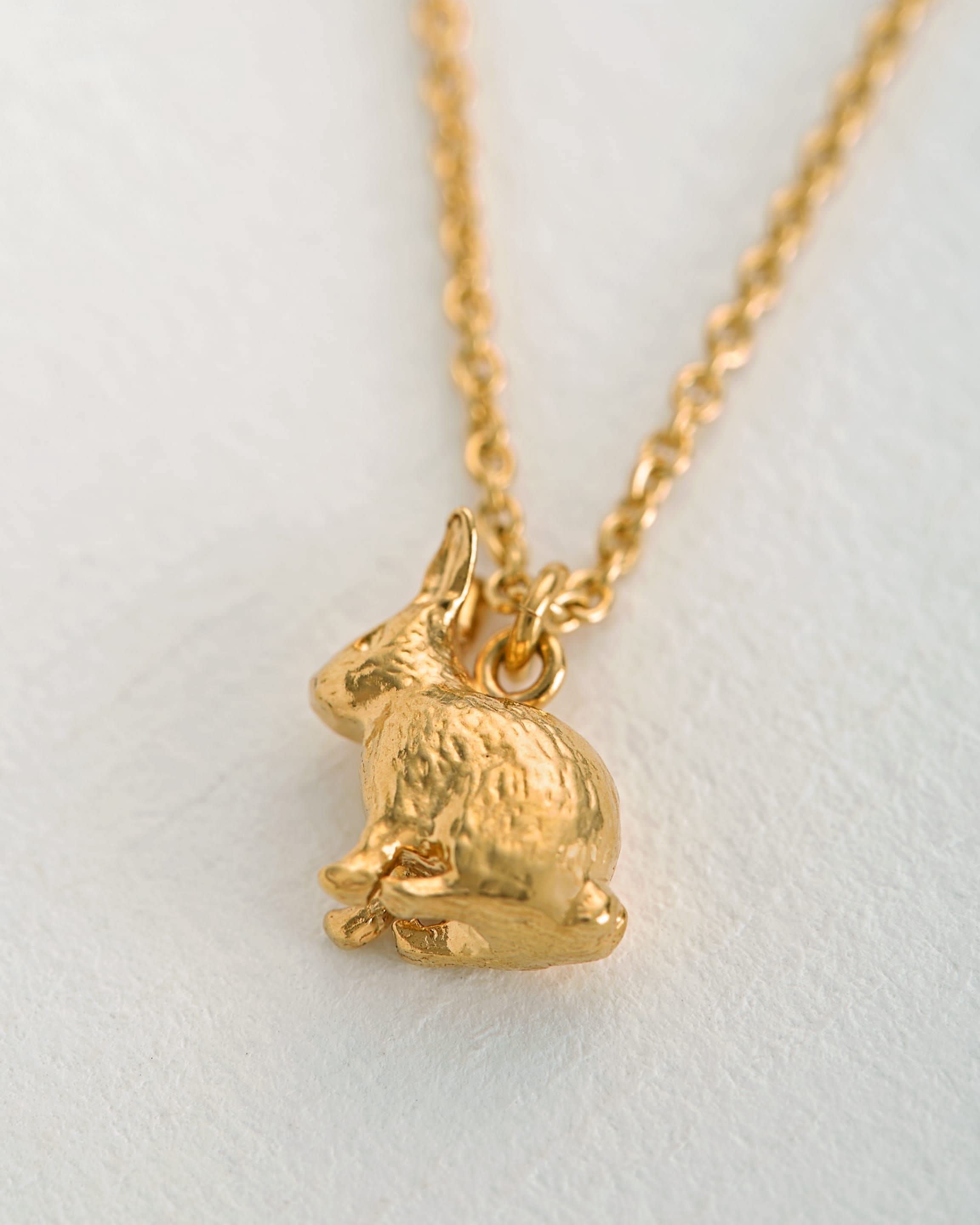 Alex Monroe Jewellery Alex Monroe Sitting Bunny Necklace