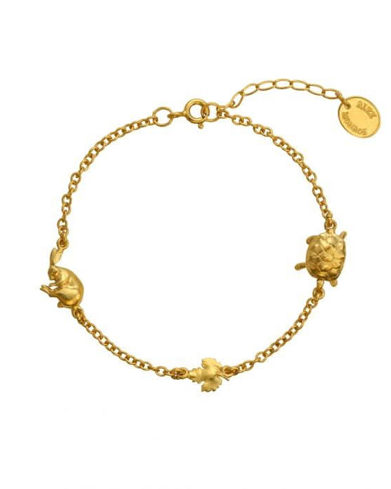Alex Monroe Jewellery Alex Monroe Tortoise and Hare Bracelet