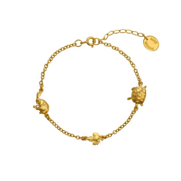 Alex Monroe Jewellery Alex Monroe Tortoise and Hare Bracelet