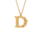 Alex Monroe Jewellery Gold Plated Silver Alex Monroe Floral Letter D Necklace