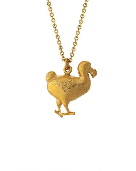 Alex Monroe Jewellery Gold Plated Silver Dodo Necklace
