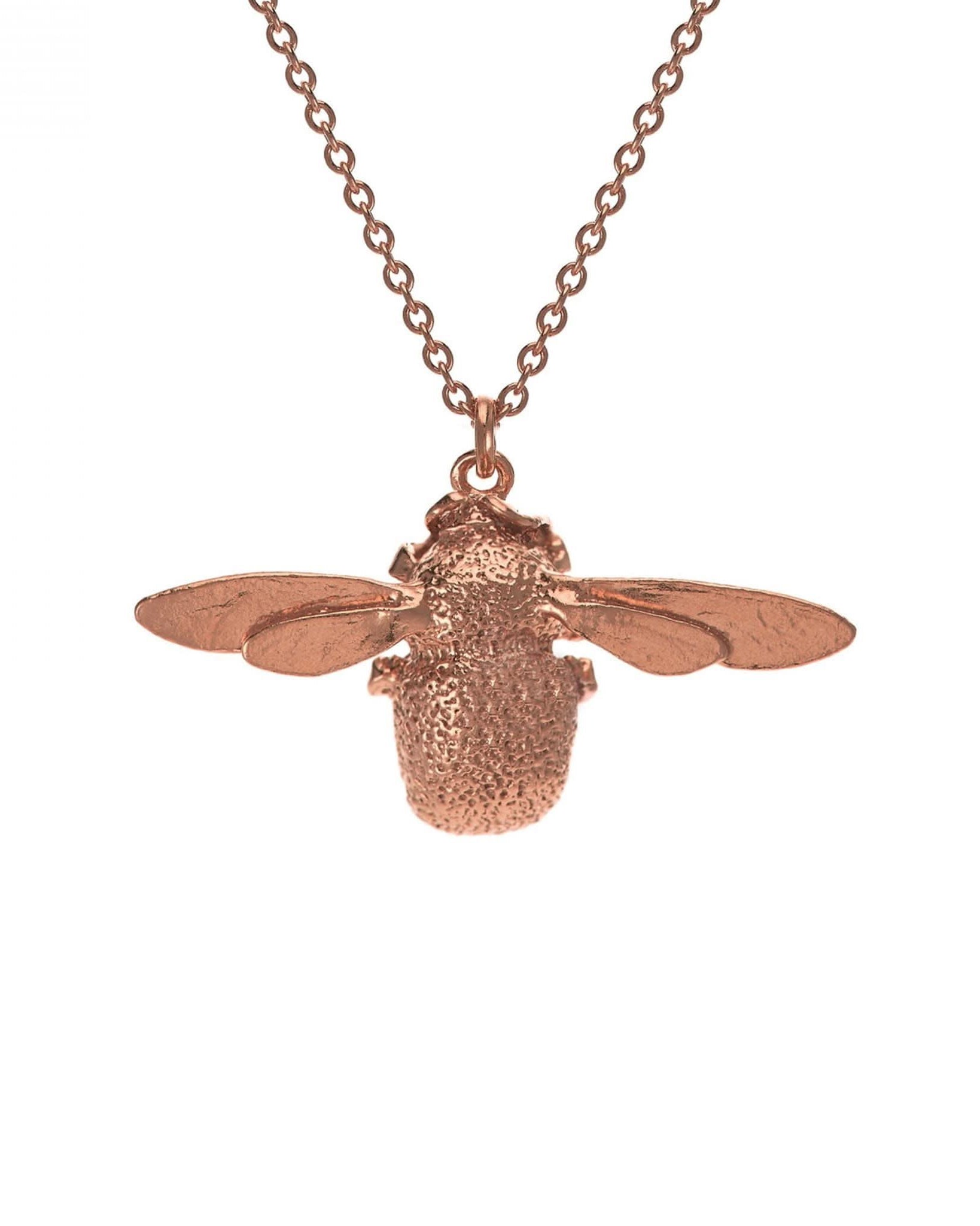 Alex Monroe Jewellery Rose Gold Plated Alex Monroe Bumblebee Necklace