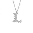 Alex Monroe Jewellery Silver Alex Monroe Floral Letter L Necklace