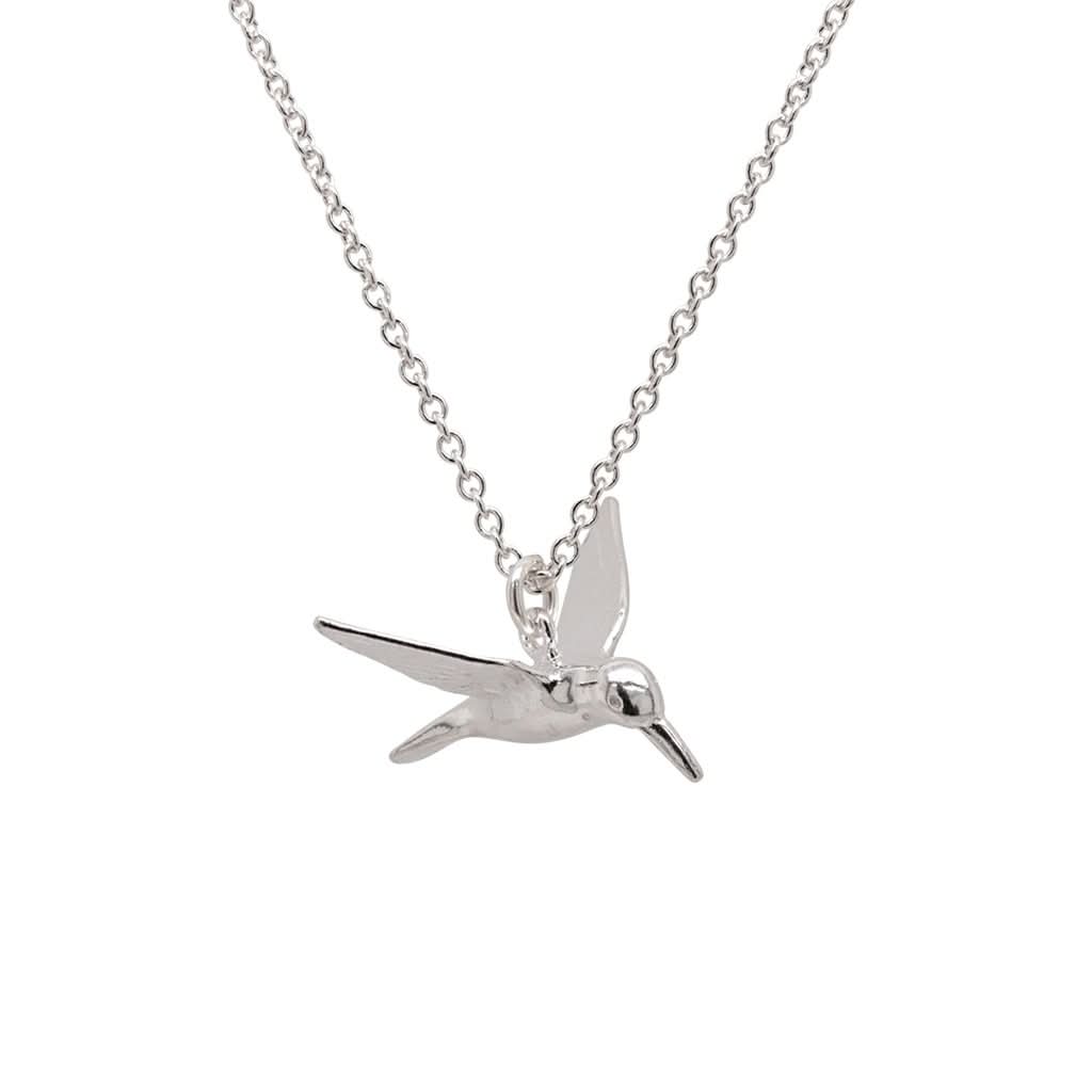 Alex Monroe Jewellery Silver Alex Monroe Hummingbird Necklace