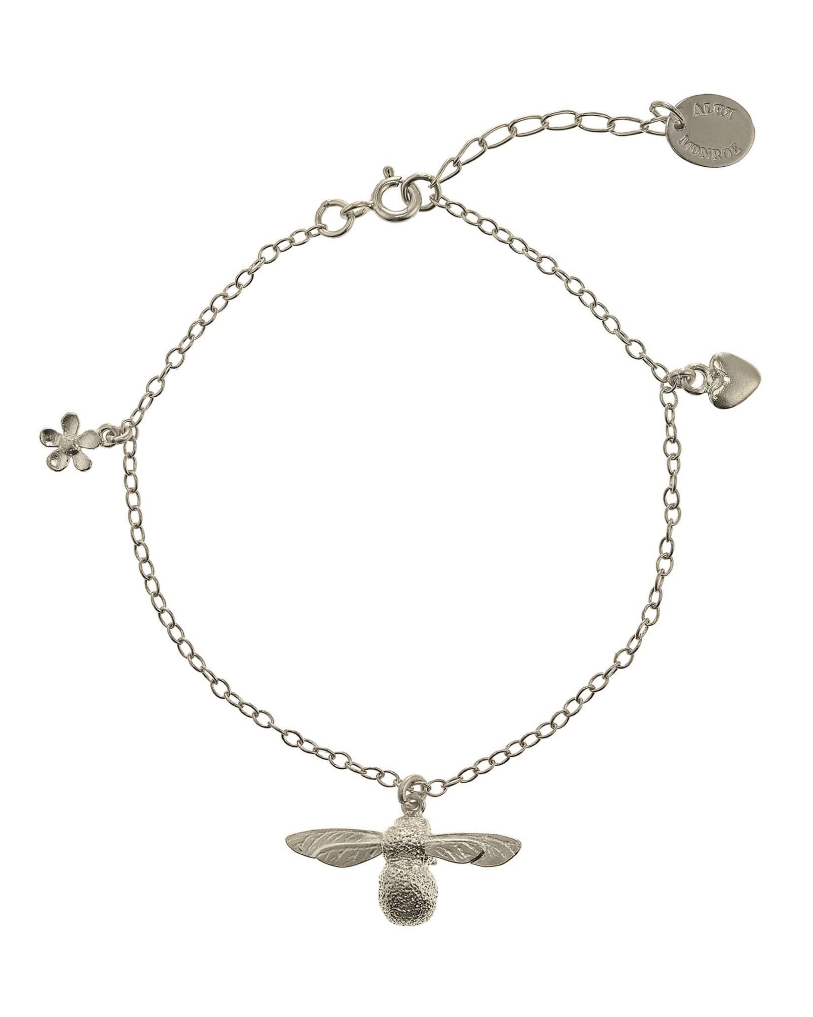 Alex Monroe Jewellery Silver Baby Bee Bracelet