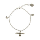 Alex Monroe Jewellery Silver Baby Bee Bracelet