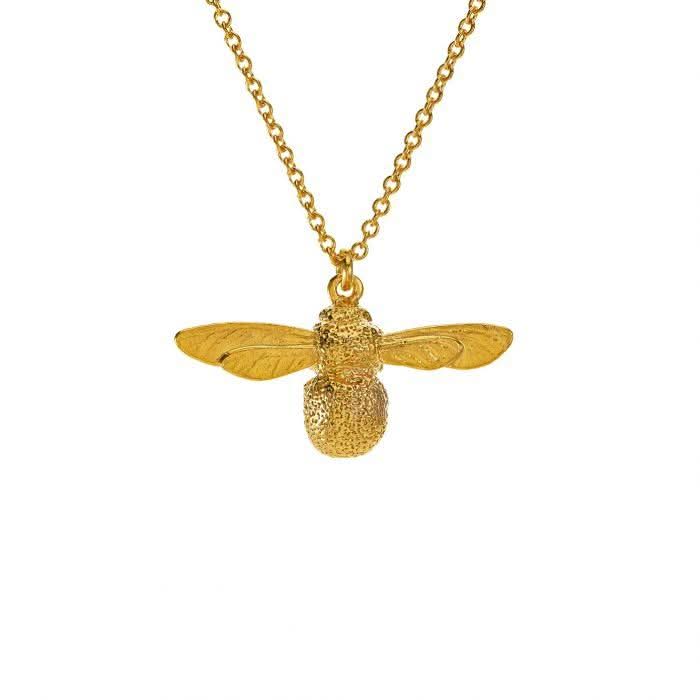 Alex Monroe Jewellery Yellow Gold Plated Alex Monroe Baby Bee Necklace
