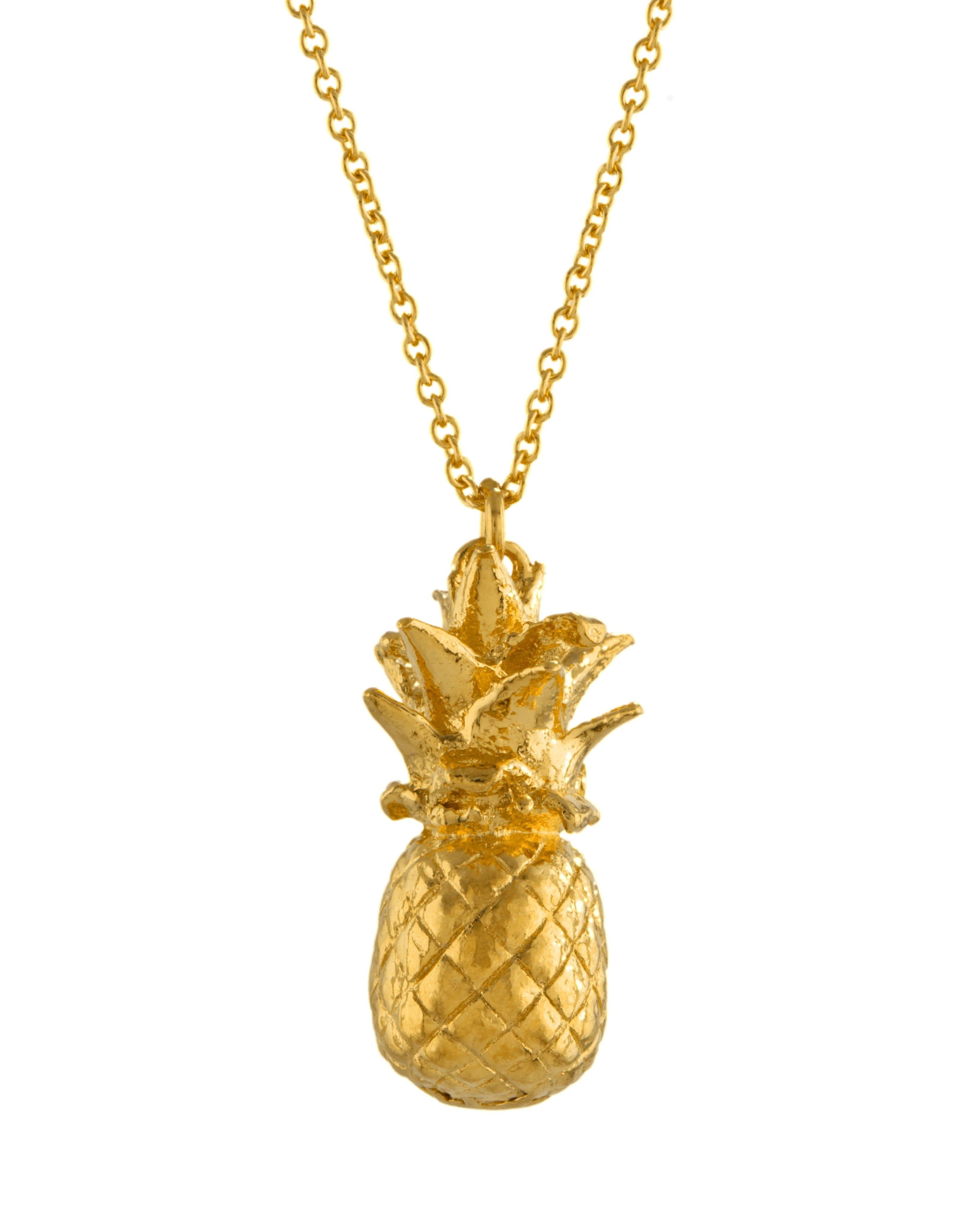 Alex Monroe Jewellery Yellow Gold Plated Alex Monroe Pineapple Necklace