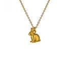 Alex Monroe Jewellery Yellow Gold Plated Alex Monroe Sitting Bunny Necklace