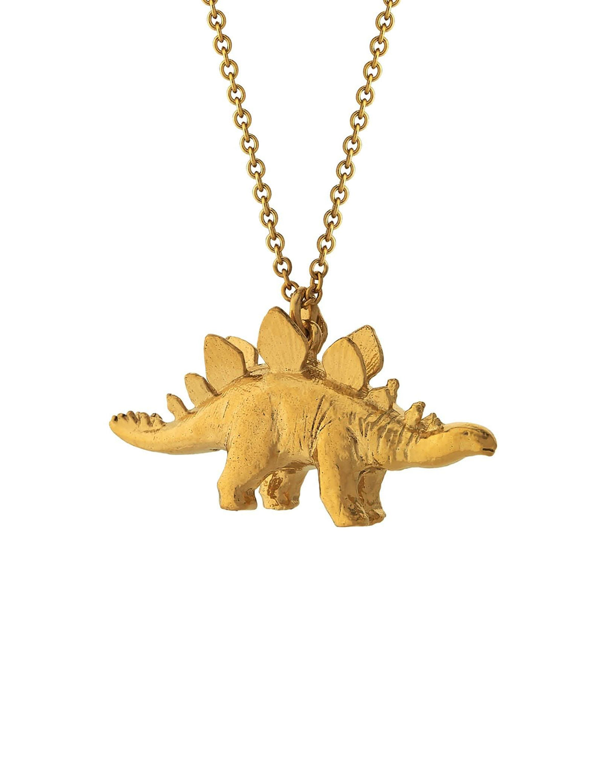 Alex Monroe Jewellery Yellow Gold Plated Stegosaurus Necklace