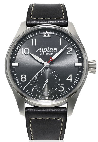 Alpina Luxury Watches Grey / Charcoal ALPINA ‘Startimer Pilot’ limited edition automatic 44mm watch AL-710G4S6