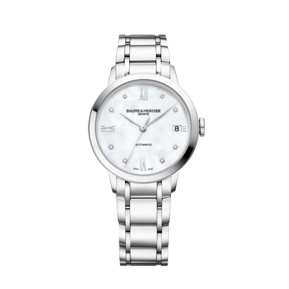 Baume et Mercier Luxury Watch Baume et Mercier Classima Diamond-Set Ladies Automatic Watch 10496