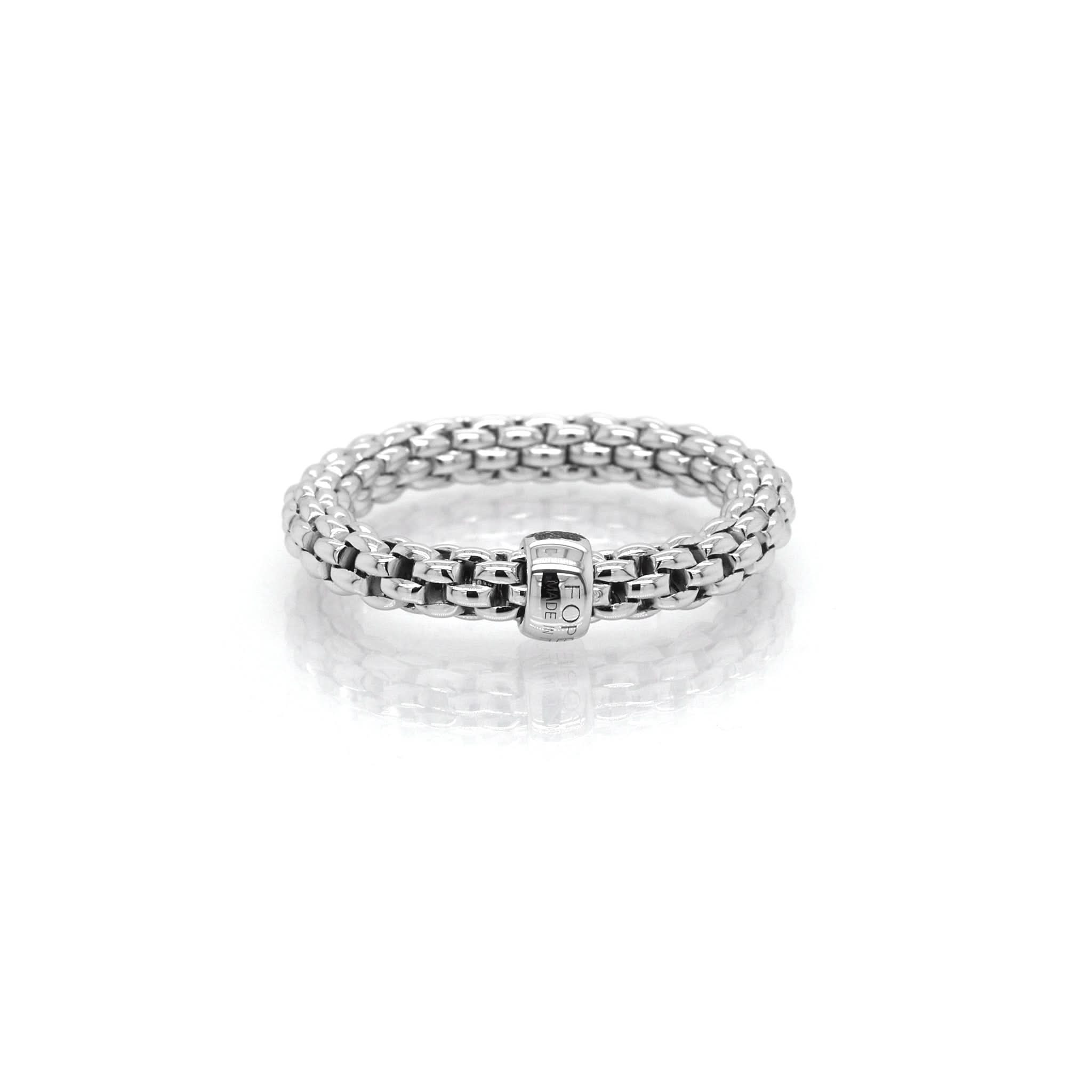 FOPE Designer Jewellery FOPE 18ct White Gold Essentials Ring